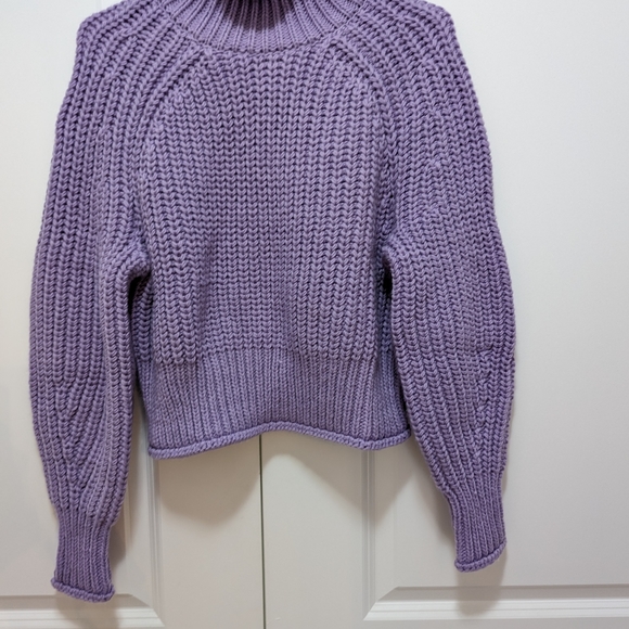 Purple knit turtleneck - Picture 2 of 2